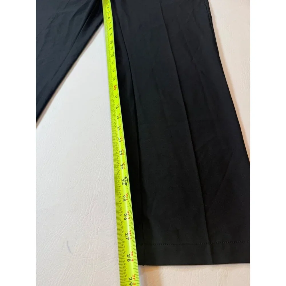 Greg Norman Mens Black Stretch Golf Pants Flat-Front Relaxed 36X30  (bin U199)